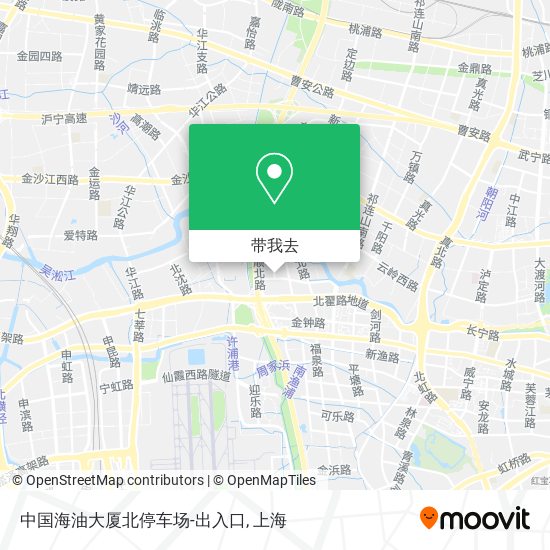 中国海油大厦北停车场-出入口地图