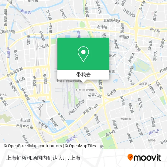 上海虹桥机场国内到达大厅地图