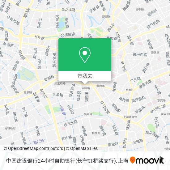 中国建设银行24小时自助银行(长宁虹桥路支行)地图