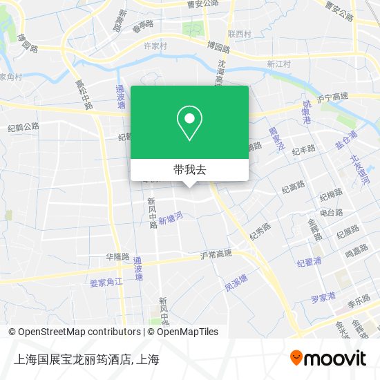 上海国展宝龙丽筠酒店地图