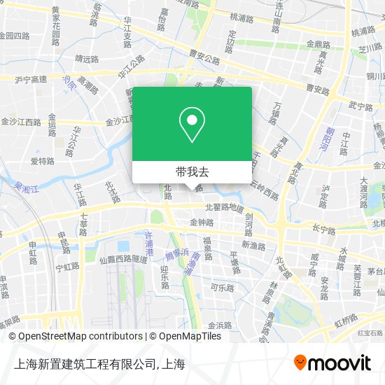 上海新置建筑工程有限公司地图