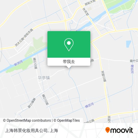 上海韩景化妆用具公司地图