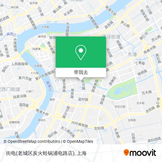 街电(老城区炭火蛙锅浦电路店)地图