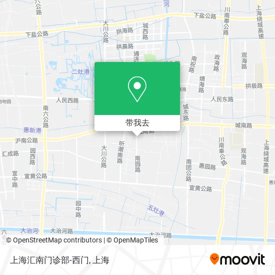 上海汇南门诊部-西门地图