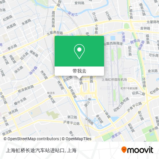 上海虹桥长途汽车站进站口地图