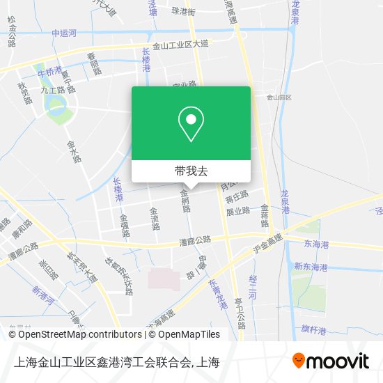 上海金山工业区鑫港湾工会联合会地图
