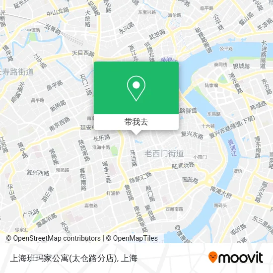 上海班玛家公寓(太仓路分店)地图