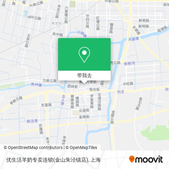 优生活羊奶专卖连锁(金山朱泾镇店)地图