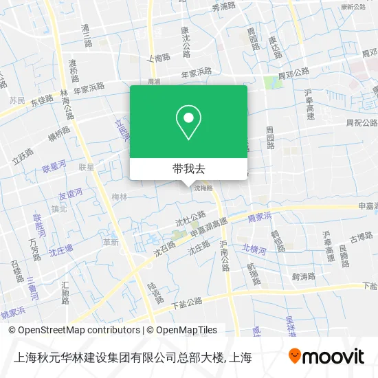 上海秋元华林建设集团有限公司总部大楼地图