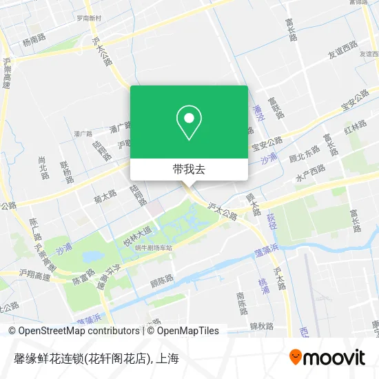 馨缘鲜花连锁(花轩阁花店)地图