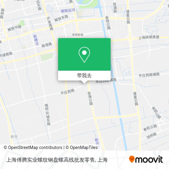 上海傅腾实业螺纹钢盘螺高线批发零售地图