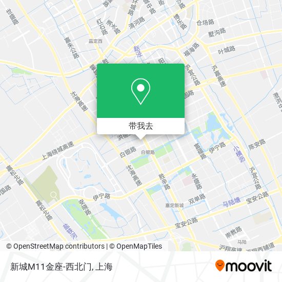 新城M11金座-西北门地图