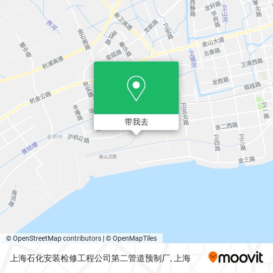 上海石化安装检修工程公司第二管道预制厂地图