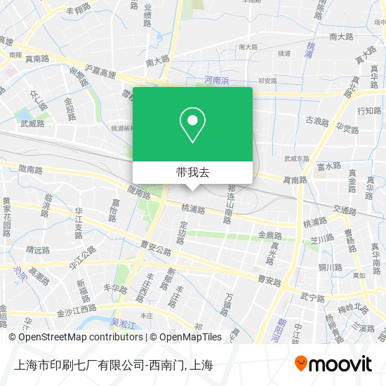 上海市印刷七厂有限公司-西南门地图