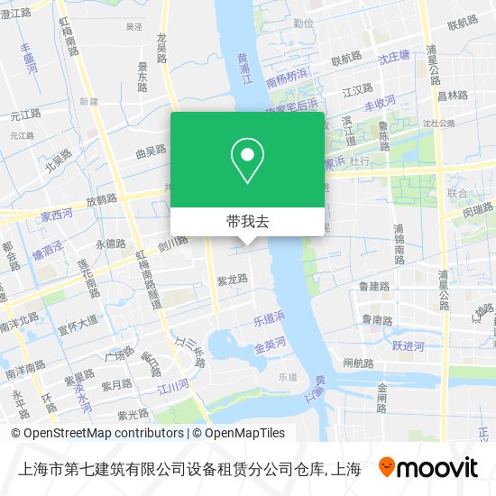 上海市第七建筑有限公司设备租赁分公司仓库地图