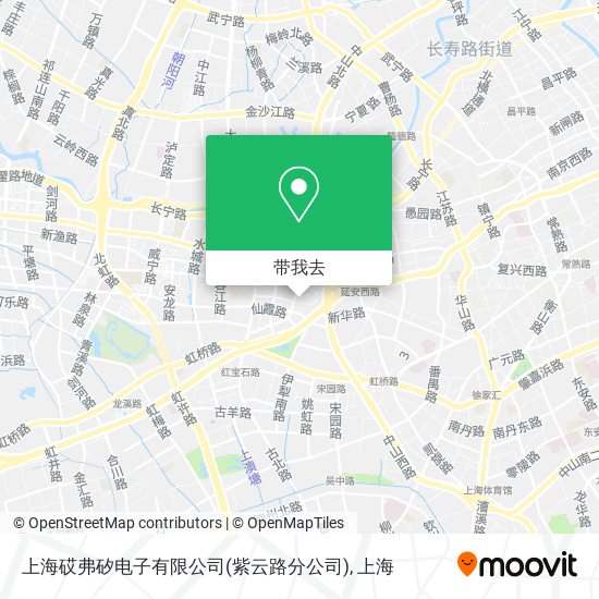 上海砹弗矽电子有限公司(紫云路分公司)地图