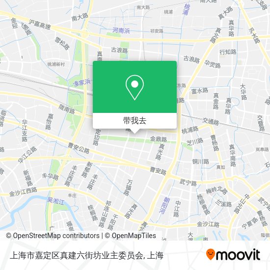 上海市嘉定区真建六街坊业主委员会地图