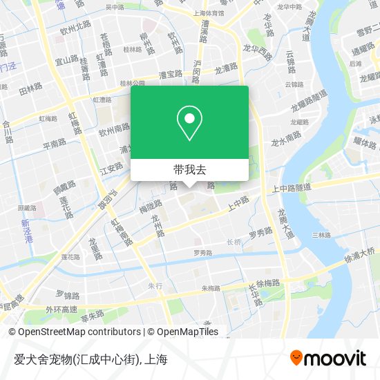 爱犬舍宠物(汇成中心街)地图