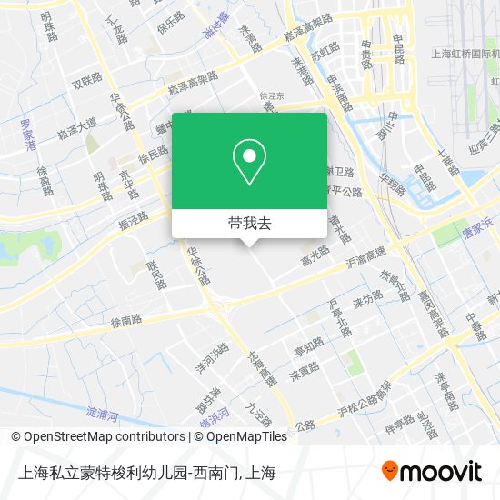 上海私立蒙特梭利幼儿园-西南门地图