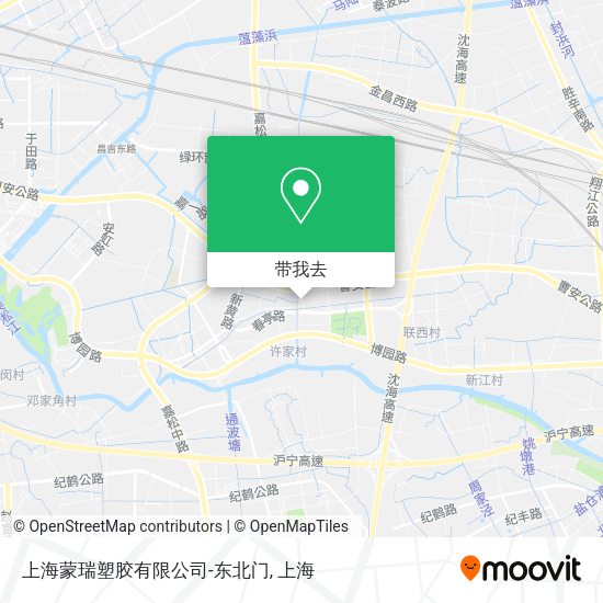 上海蒙瑞塑胶有限公司-东北门地图
