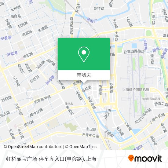 虹桥丽宝广场-停车库入口(申滨路)地图