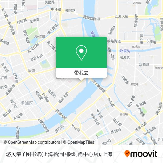 悠贝亲子图书馆(上海杨浦国际时尚中心店)地图