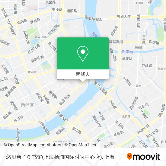 悠贝亲子图书馆(上海杨浦国际时尚中心店)地图