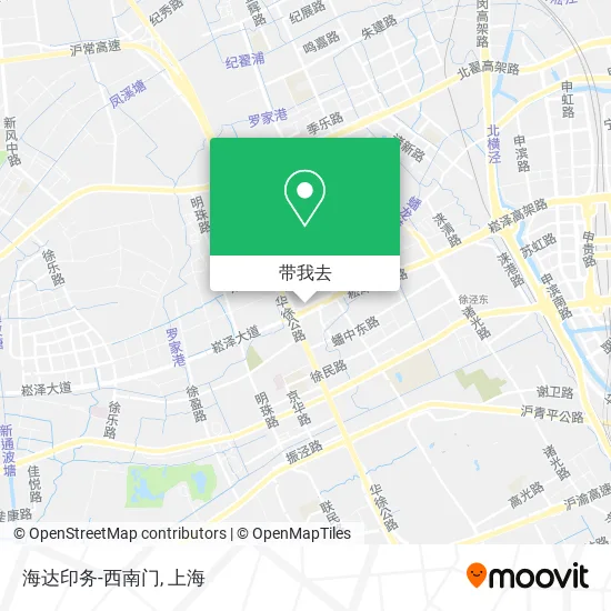 海达印务-西南门地图