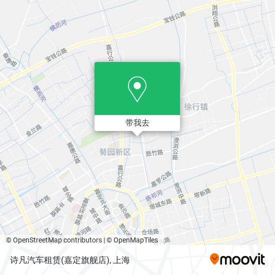 诗凡汽车租赁(嘉定旗舰店)地图