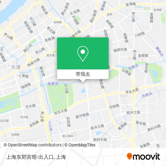 上海东郊宾馆-出入口地图