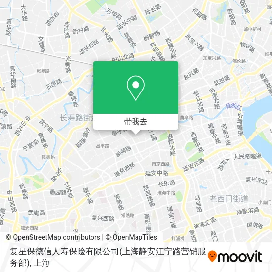 复星保德信人寿保险有限公司(上海静安江宁路营销服务部)地图