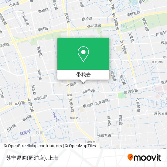 苏宁易购(周浦店)地图