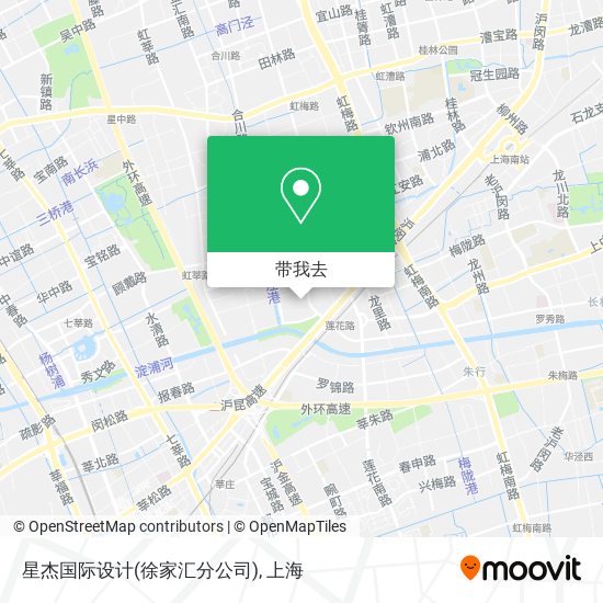 星杰国际设计(徐家汇分公司)地图