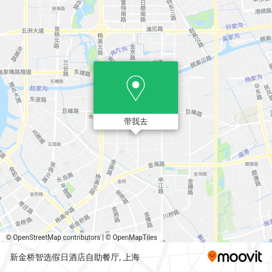 新金桥智选假日酒店自助餐厅地图