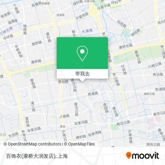 百饰衣(康桥大润发店)地图