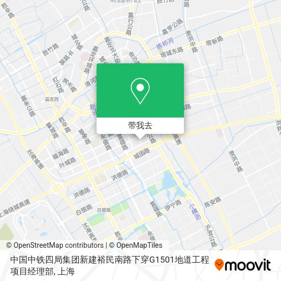 中国中铁四局集团新建裕民南路下穿G1501地道工程项目经理部地图