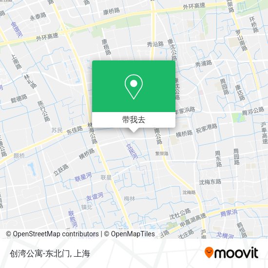 创湾公寓-东北门地图