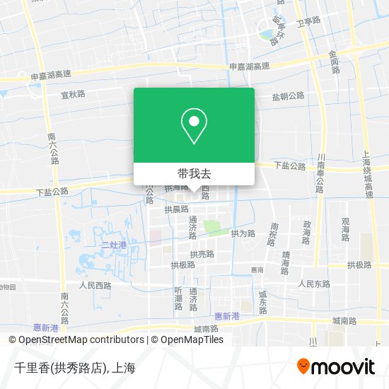 千里香(拱秀路店)地图