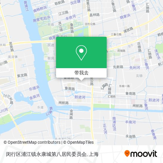 闵行区浦江镇永康城第八居民委员会地图