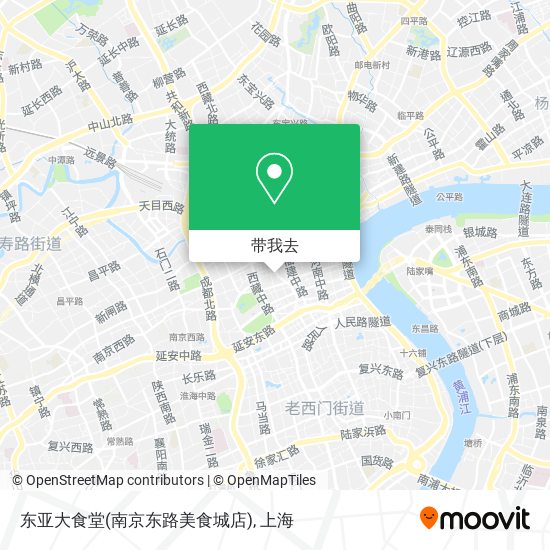 东亚大食堂(南京东路美食城店)地图