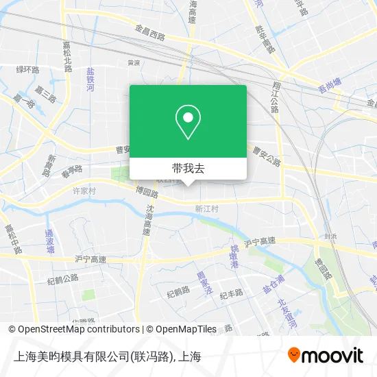 上海美昀模具有限公司(联冯路)地图