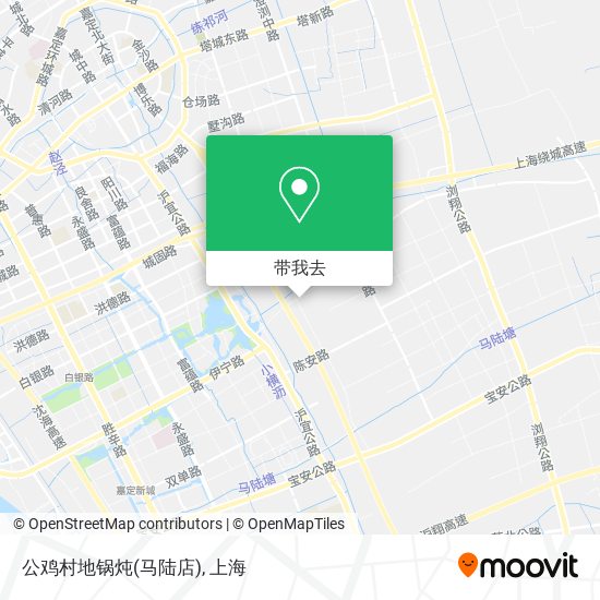 公鸡村地锅炖(马陆店)地图