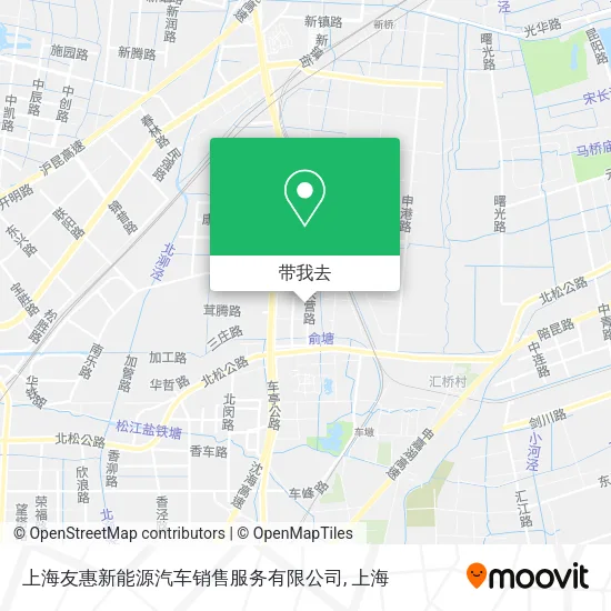 上海友惠新能源汽车销售服务有限公司地图