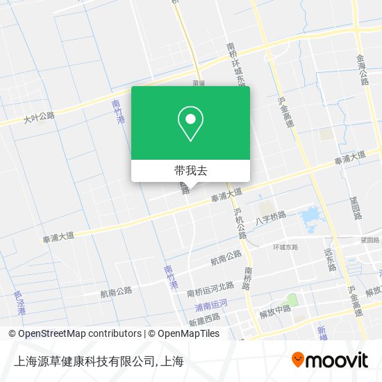 上海源草健康科技有限公司地图