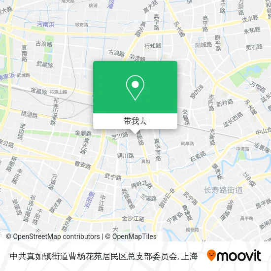 中共真如镇街道曹杨花苑居民区总支部委员会地图
