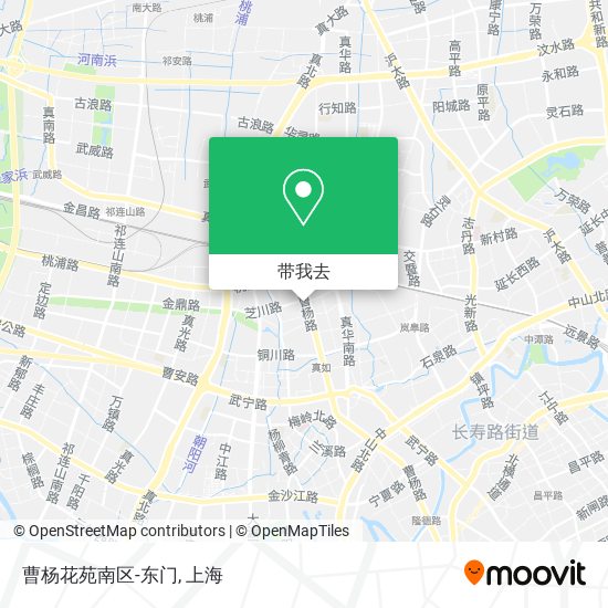 曹杨花苑南区-东门地图