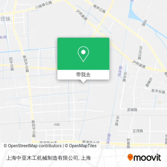 上海中亚木工机械制造有限公司地图