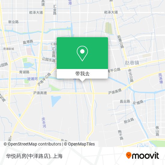 华悦药房(中泽路店)地图