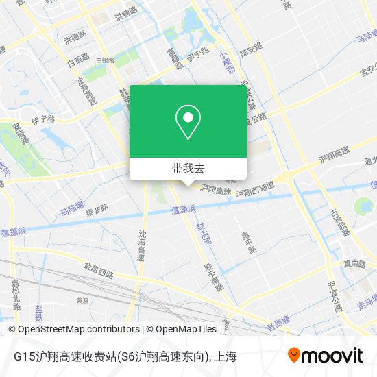 G15沪翔高速收费站(S6沪翔高速东向)地图