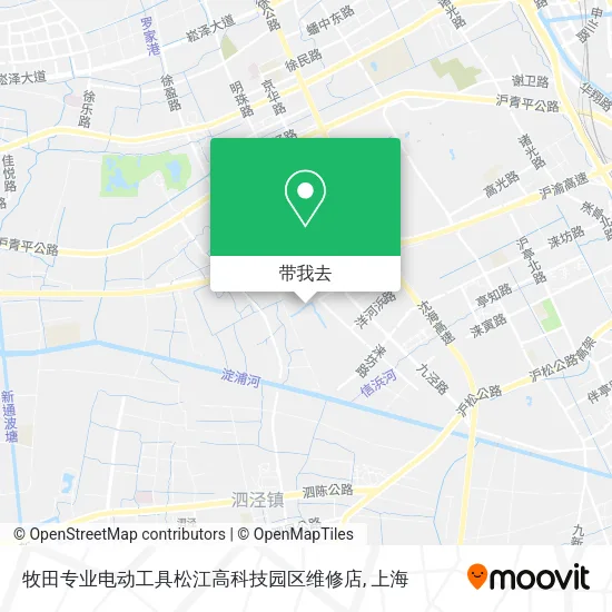 牧田专业电动工具松江高科技园区维修店地图